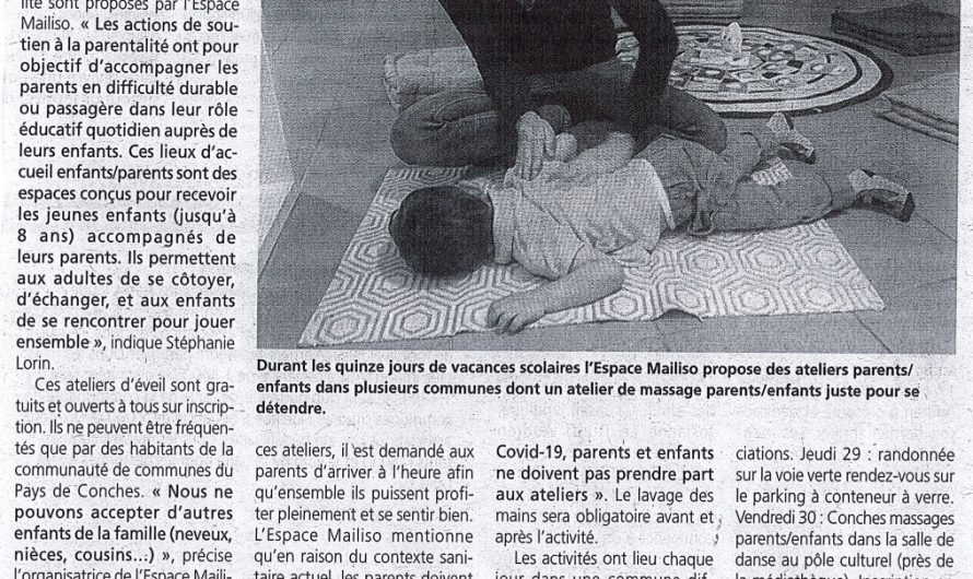 Des ateliers pour les parents et enfants