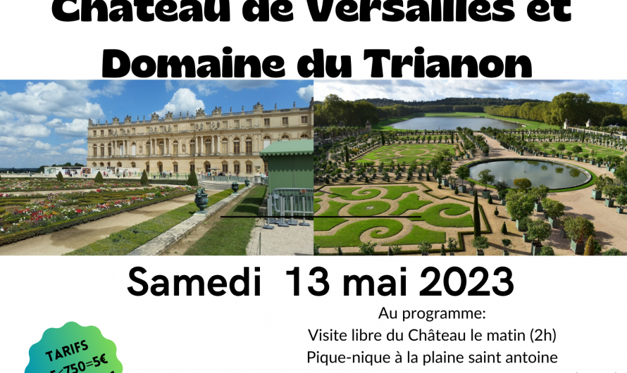 SORTIE EN FAMILLE CHÂTEAU DE VERSAILLES