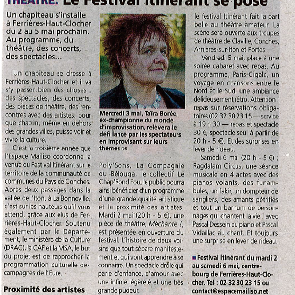 Le festival itinérant se pose