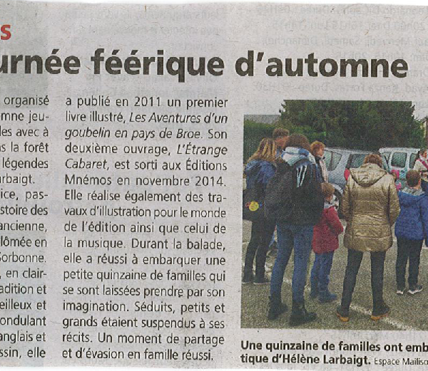 Une journée féérique d’automne