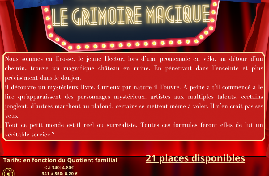 Sortie en famille : Mystérium le grimoire magique