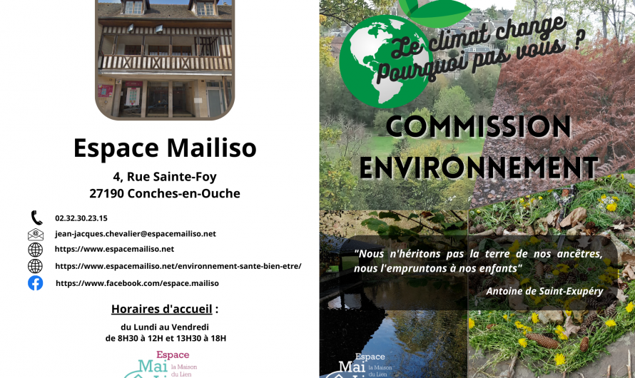 Nouvelle brochure Commission Environnement
