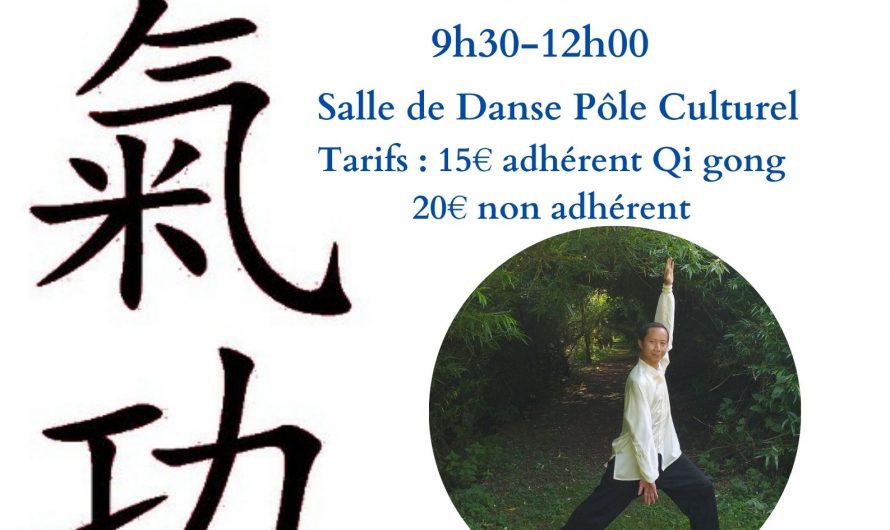 Info stage Qi Gong Samedi 23 mars 2024 Espace MaiLiSo