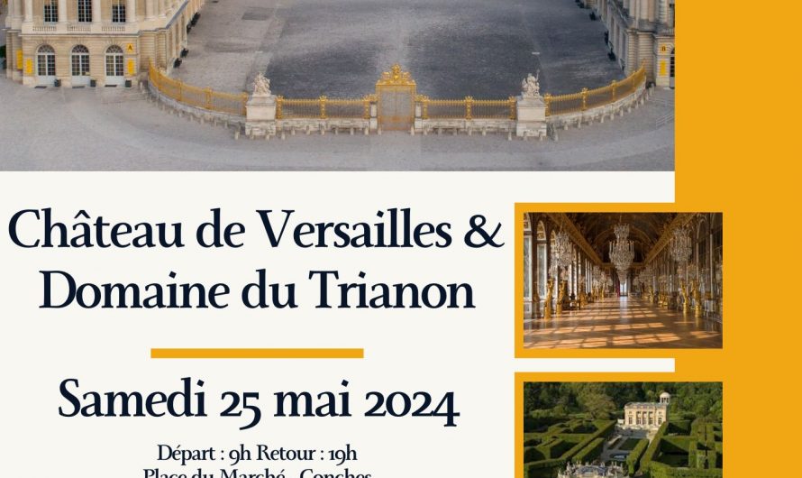 Sortie en famille chateau de versailles & domaine de trianon samedi 25 mai 2024 Espace MaiLiSo