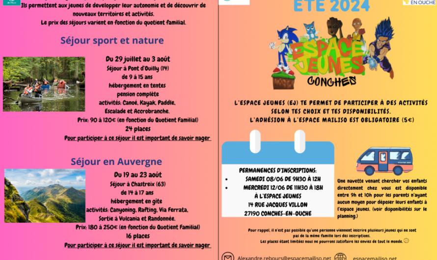 Programme vacances été