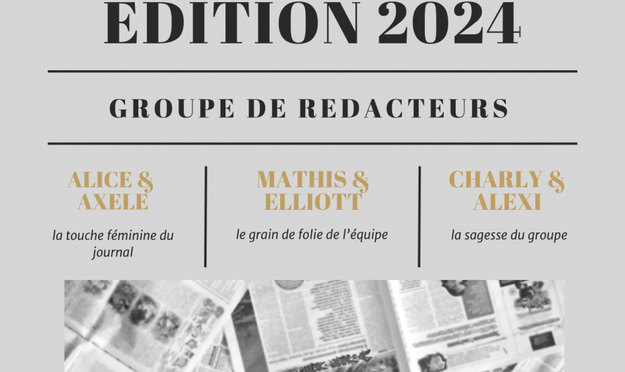 Activité journal fait au chêne au loup