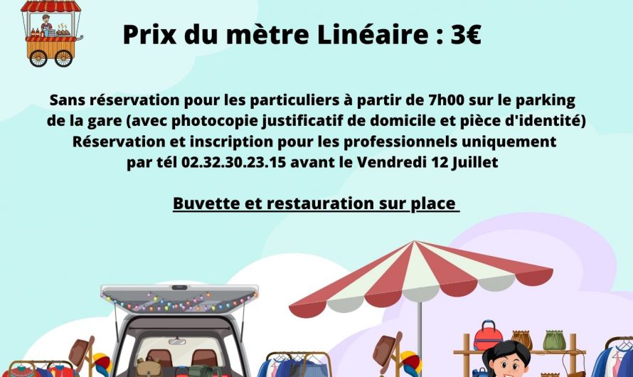 Foire à tout du 14 juillet 2024 Espace MaiLiSo