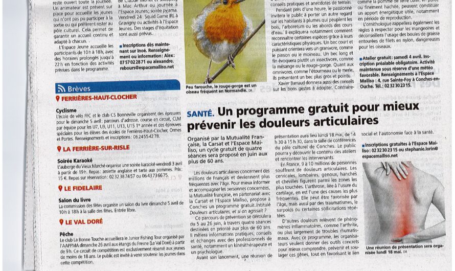 Un programme gratuit pour mieux prévenir les douleurs articulaires